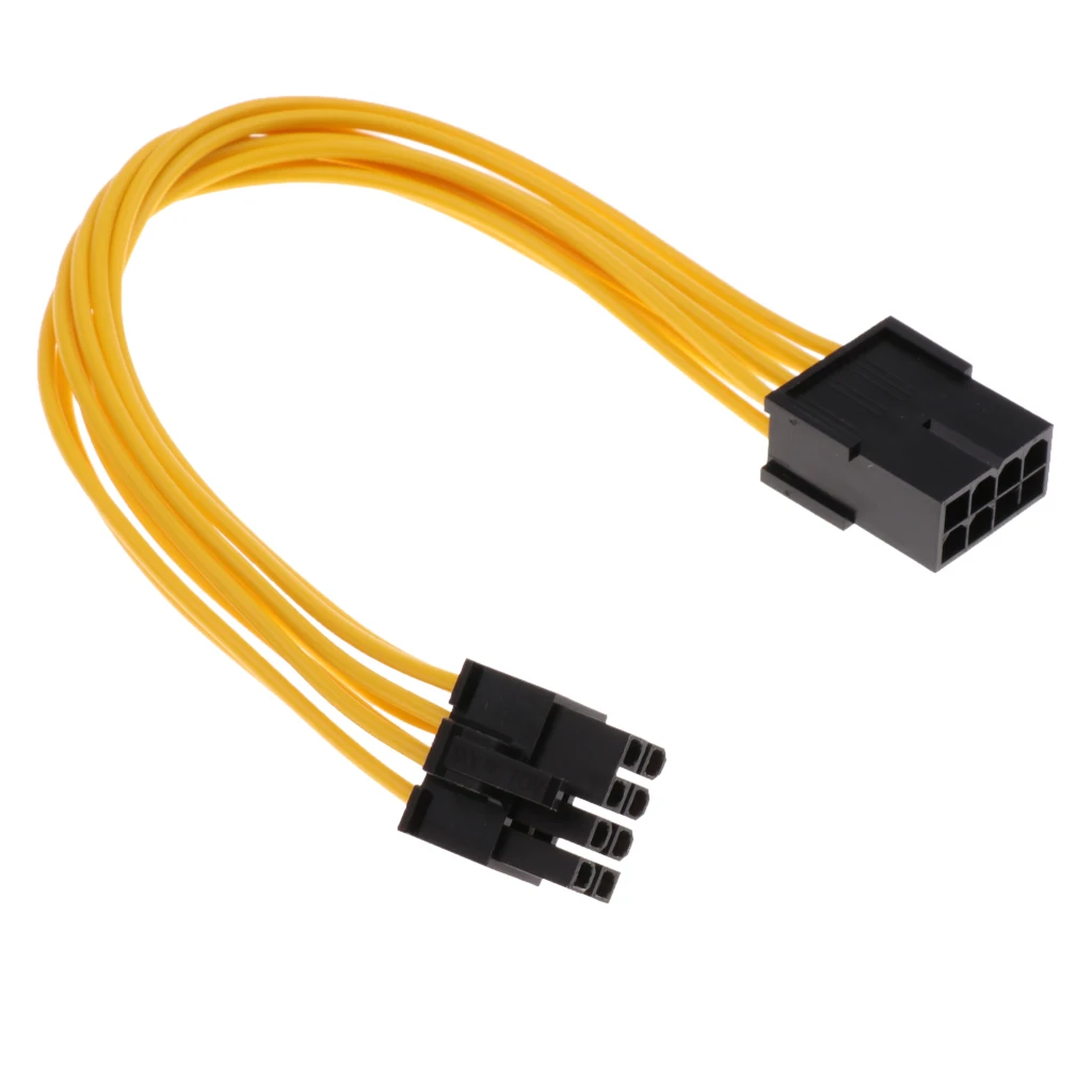 Сплиттер PCI E с 8 контактами на 6 + 2 контактных (6 контактный/8 контактный) кабелей