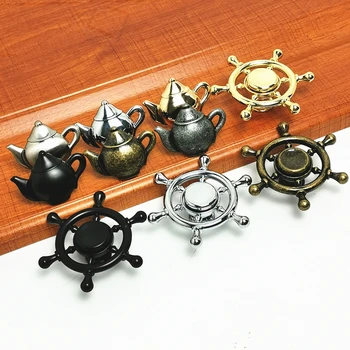 

Zinc Alloy Creative Coffee Teapot Antique Furniture Knobs Alloy Drawer Door Closet Cupboard Pull Handle Cabinet Knobs Handles