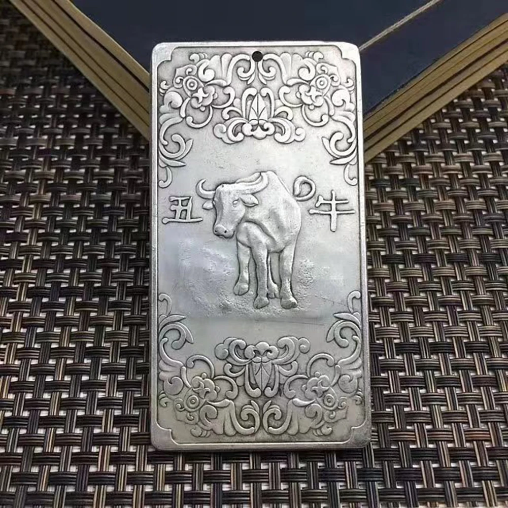 Винтажный Китайский Знак зодиака, талисман, животное, металлическая этикетка, бирка, украшение, украшение