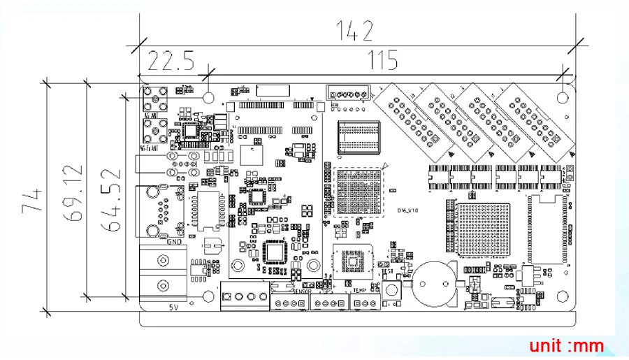 suporte wi-fi u-disk ethernet 4g faixa de controle 640x64 pixels