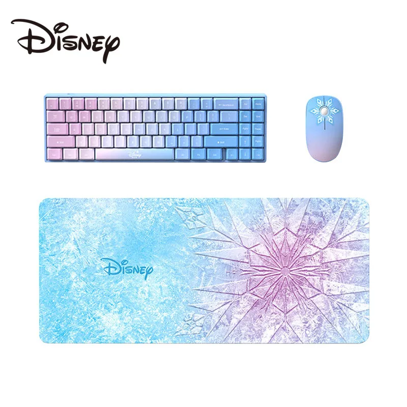 Disney Frozen Bluetooth compatible mechanical Keyboard Tea Shaft mini