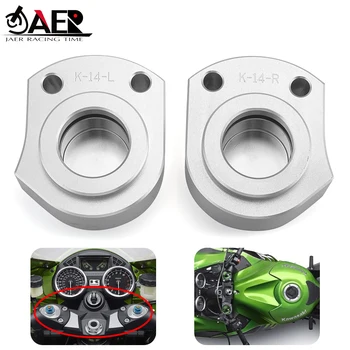 

JAER ZX 14R ZX14R 2018 Motorbike handlebar heightening Handle bar Clamp Handlebar Riser For Kawasaki ZX-14R ZZR1400 2006-2018