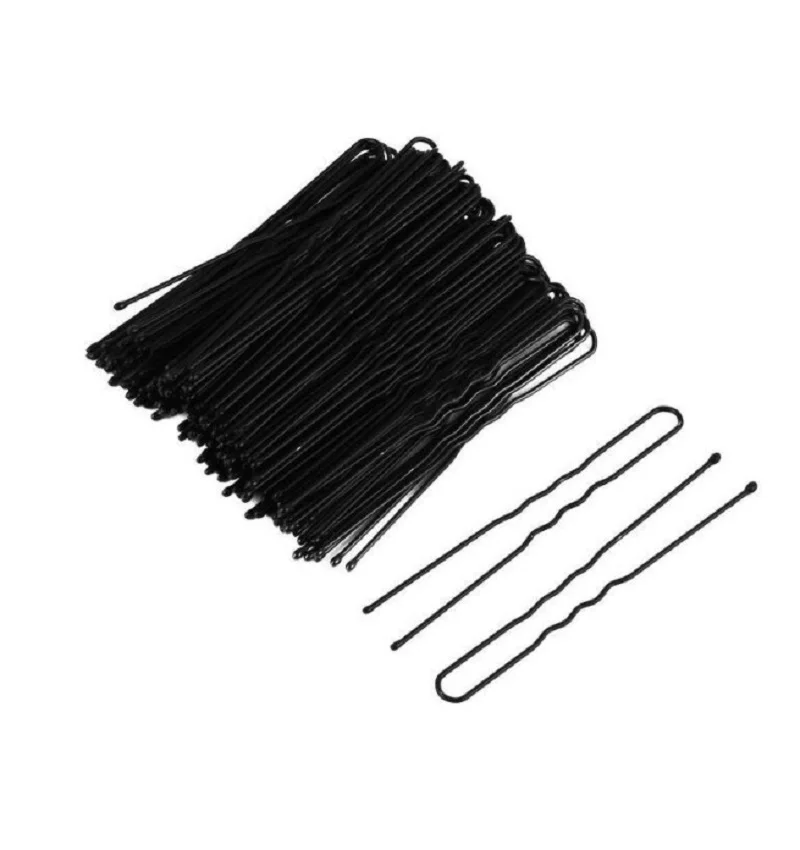 50PCS New Arrival Lot U Shape Rhinestone Hair Clips Updo Tool Hairpins Bobby Pin Barrette Salon Grip Clip For Women Lady Girl