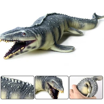 

1PC Simulated Dinosaur Model Decor Ancient Marine Animals Ornament Mini Dinosaur Model Toys Imitated Plastic Tylosaurus Model