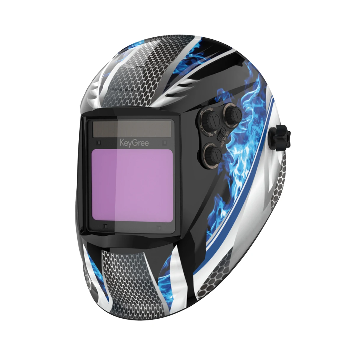 KeyGree Large Screen Welding Mask Auto-darkening welding helmet Solar Weld Hood True Color/Real Color/4arc sensor/Solar cell top welding helmets Welding & Soldering Supplies