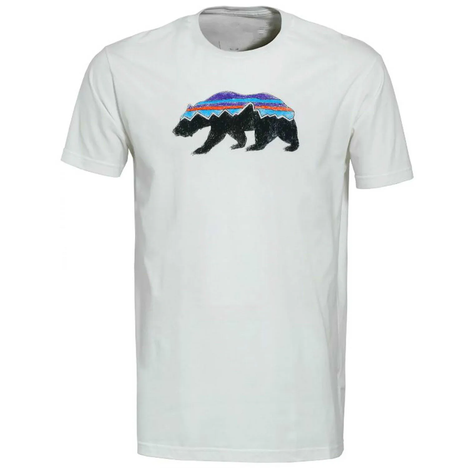 

Mens - Fitz Roy Bear Organic Cotton T-Shirt Street Wear Print Shirt Size S-3Xl