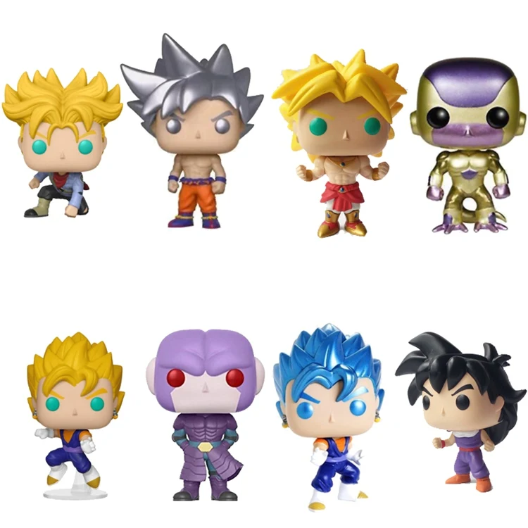 FUNKD POP ragon Ball Супер фигурка модель игрушки сон Saiyan Jin God Goku Broly Gohan Gotenks Beerus Krilin Dragon |