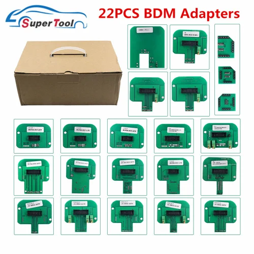 22 шт. BDM Адаптеры ЭБУ рампы для KESS KTAG K TAG/BDM100/CMD100/FGTECH KTM BDM зонд адаптер Светодиодный BDM Рамка ЭБУ программист - Цвет: Adapters