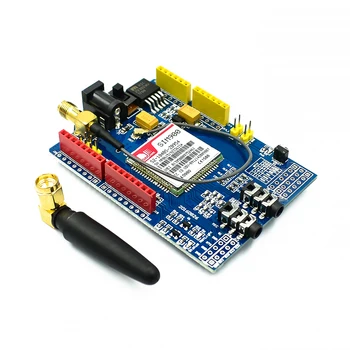 

SIM900 850/900/1800/1900 MHz GPRS/GSM Shield Development Compatible Board Module Kit For Arduino GPIO PWM RTC