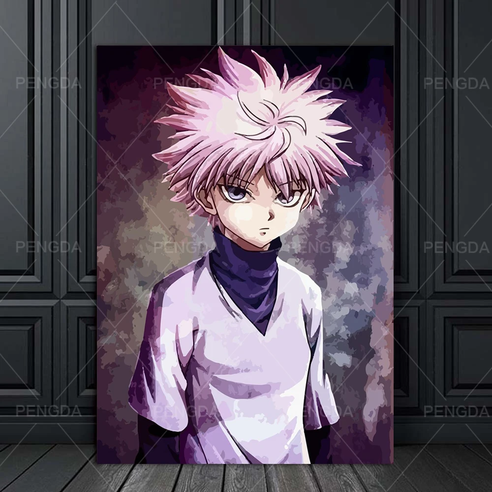 Настенное искусство модульная японская анимация Куадрос Холст Картина HUNTERxHUNTER