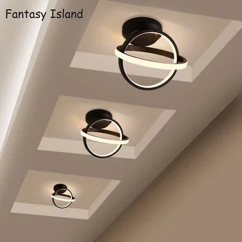 

Modern High Bright 20W Corridor Ceiling Light Round Double Ring Minimalist Porch Entrance Hall Balcony Led Ceiling Lamp