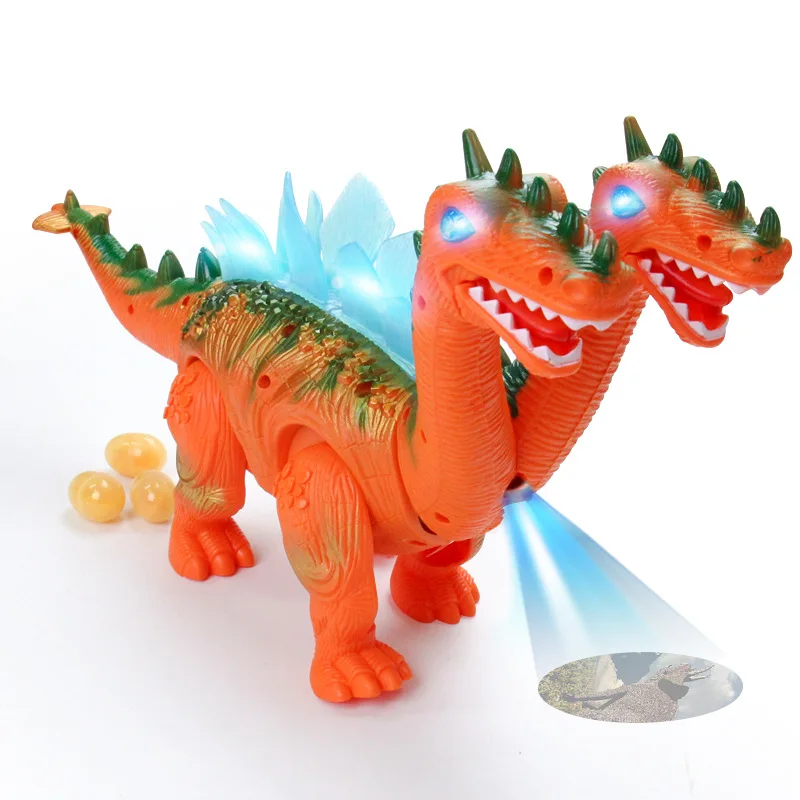 

Children's Model Toy Large Electric-Walk with Light Projection Lay Eggs Model Dinosaur