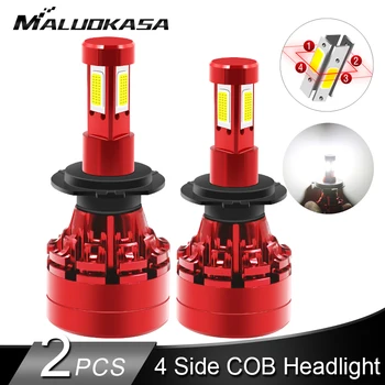 

2PCS LED 360 H7 Headlight Bulb 16000LM 4 Side COB LED H4 H1 H11 H8 HB3 HB4 Auto Fog Lights 12v 24v Car Lights for Hyundai/Skoda