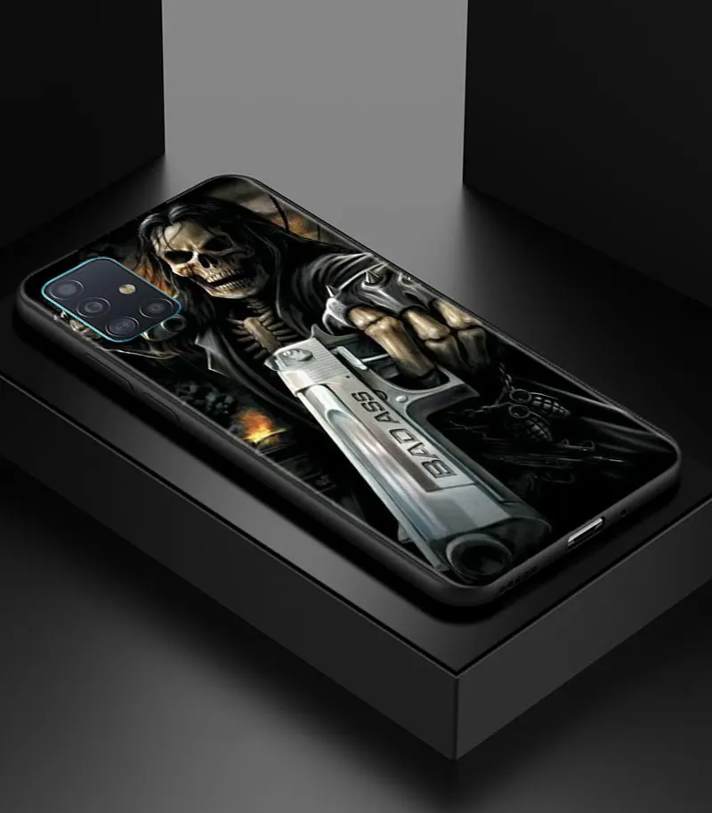 Grim Reaper Skull Skeleton Soft Phone Case Cover