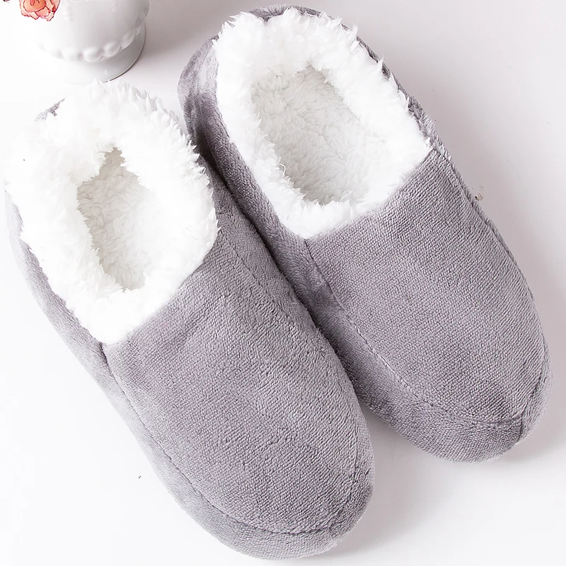 

House slippers male Big size 48 Winter Slippers for Men Suede plush floor slippers Lazy shoes soft warm Socks slippers