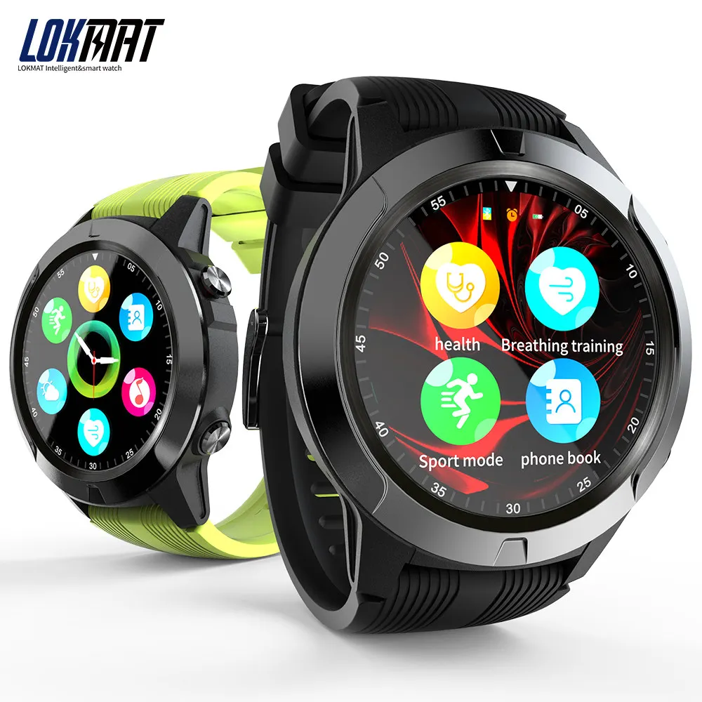 

LOKMAT TK04 GSM bluetooth Call Built-in GPS Smart Watch Phone Air Pressure Heart Rate Blood Pressure Weather Monitor Smartwatch