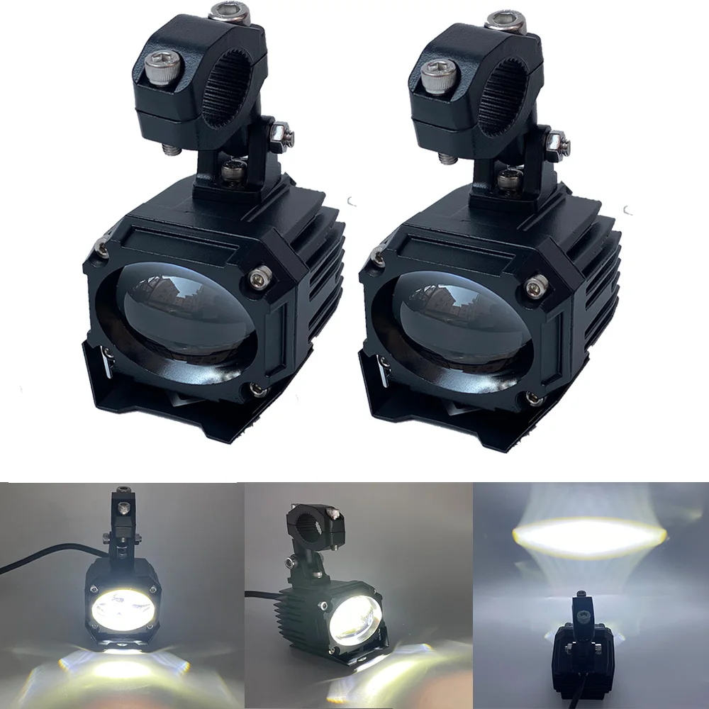 2pcs 30W LED Spot Light auxiliary Motorcycle Headlight Driving Fog