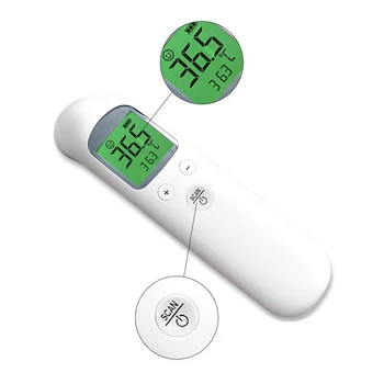 

Non-contact IR Infrared Kids Thermometer Forehead Body Temperature Gun LCD Digital Display With Fever Warning Function Gauge