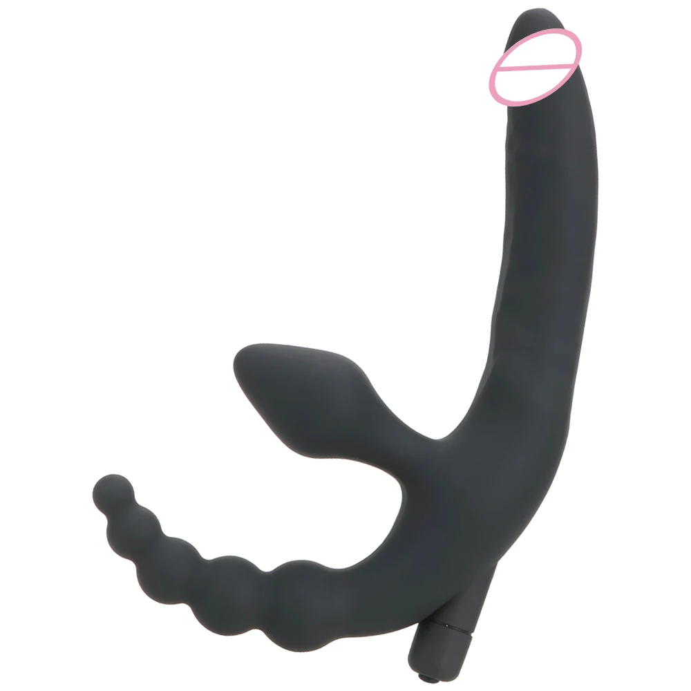 Prostate Massager Anal Plug Vibrator Anus Stimulation Beads Strapon Dildo Sex Toys for Men Women Adult Products | Красота и здоровье