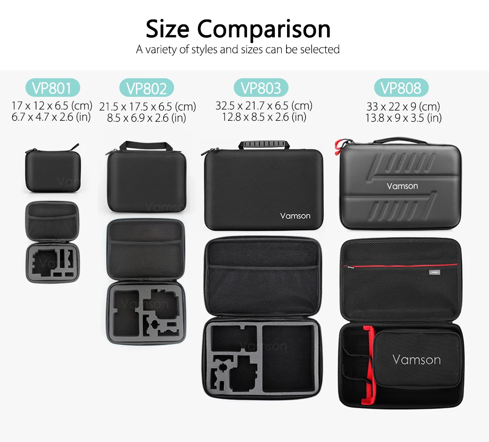 Чехол для экшн камеры Vamson GoPro Hero 8 7 6 5 4 3 Hero4 Session EKEN Xiaomi Yi 4K Box VP803|for gopro hero|eken casesession case