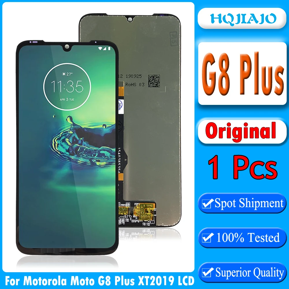 Оригинальный ЖК-дисплей для Motorola Moto G8 Plus сенсорный экран XT2019 дигитайзер в сборе
