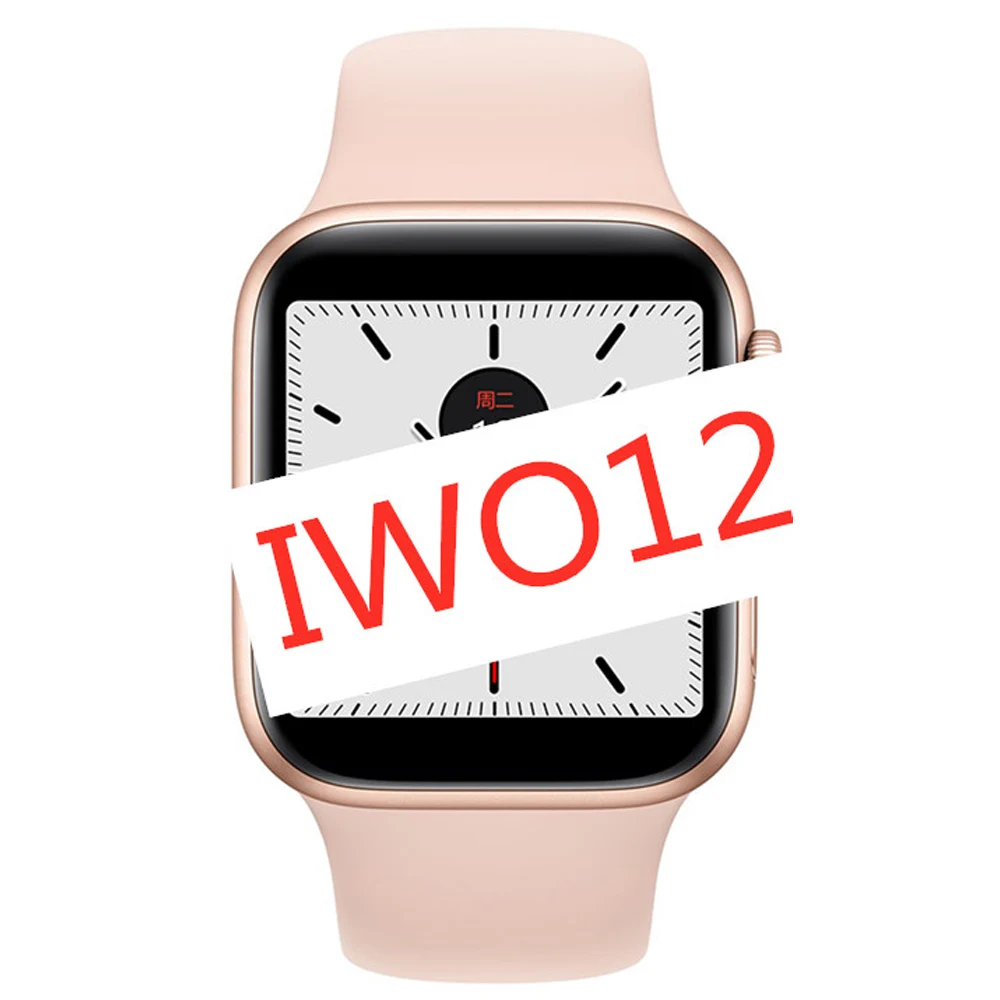 IWO 12 Bluetooth Смарт часы для женщин SmartWatch 44 мм чехол Apple iOS Android сердечного ритма ЭКГ IP68