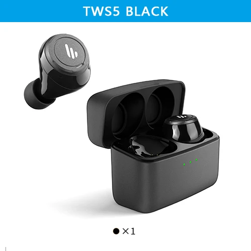 EDIFIER TWS5 Bluetooth V5.0 TWS наушники aptX декодирование аудио IPX5 водонепроницаемые наушники с сенсорным управлением bluetooth беспроводные наушники - Цвет: TWS5 Black