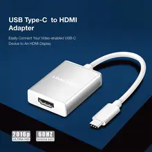 Адаптер Linkcomn USB-C type-C для HDMI 4K Ultra HD 2016P 60Hz