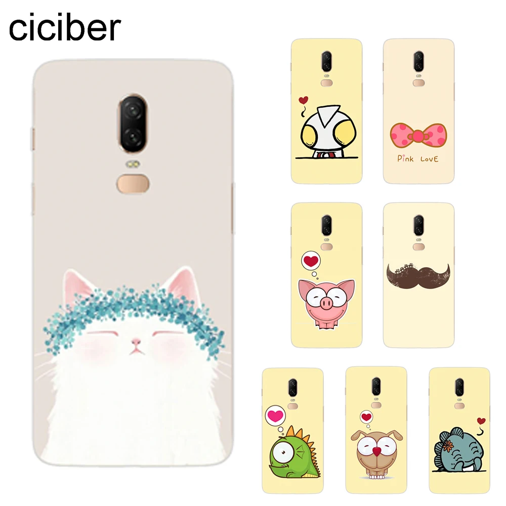 

ciciber Cute Cartoon Love Cover For Oneplus 7 Pro 6 5 T Soft Silicone TPU Phone Cases For 1+7 Pro 1+6 1+5 Coque Funda Shell Capa