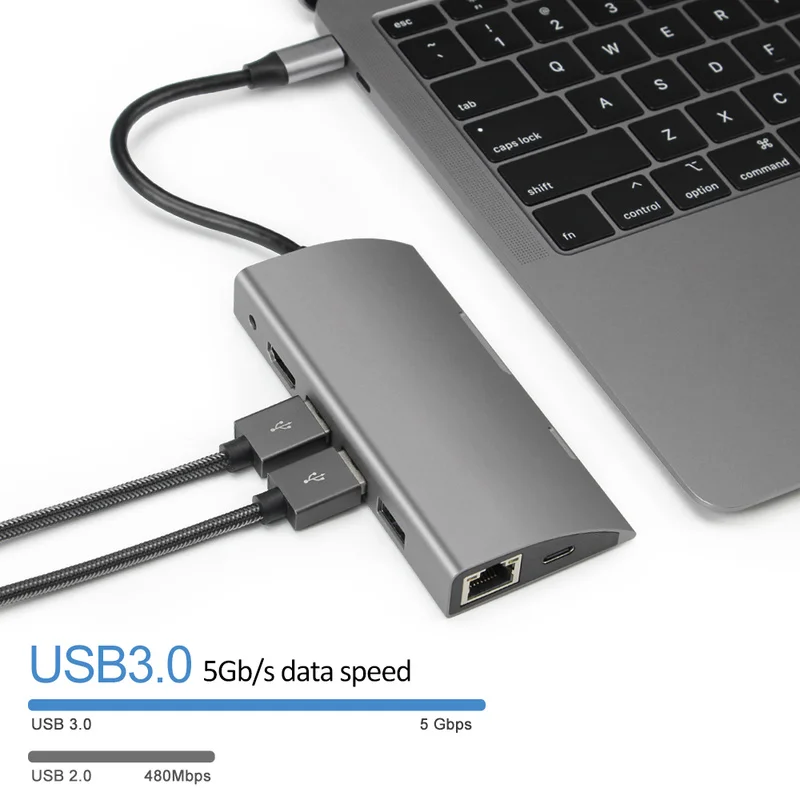 Адаптер USB Type C на 3 0 Thunderbolt HDMI 5 мм|USB-хабы| |