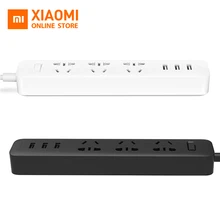 Xiao mi jia mi power Strip 2A Быстрая зарядка 3 USB удлинитель 3 стандартные розетки EU адаптер для домашнего использования