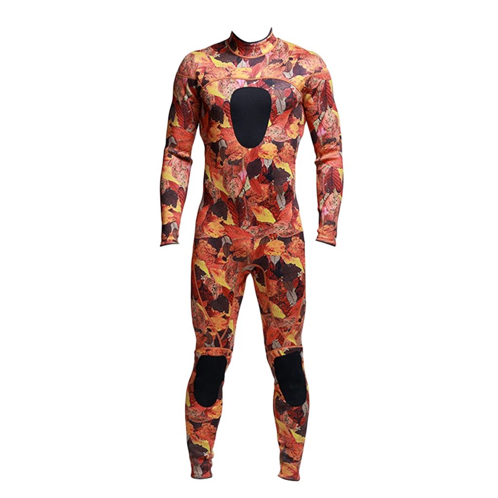 Camo Maple Leaf XL Мужской гидрокостюм для дайвинга, термальный зимний костюм для серфинга, плавания, каяк, ГИДРОЦИКЛ, комбинезон для 178-185 см, высота Гидрокостюма, комбинезон для мужчин s - Цвет: Camo Maple Leaf XL