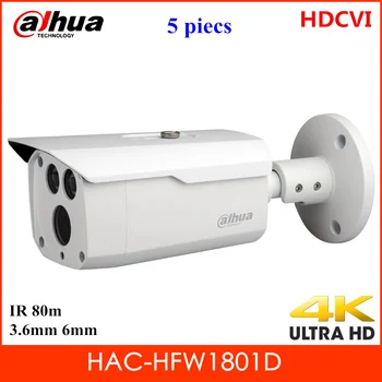 

Dahua Lite Plus Series HDCVI Camera IR Bullet Camera 4K Resolution 3.6mm 6mm Optional Fixed lens Waterproof HAC-HFW1801D