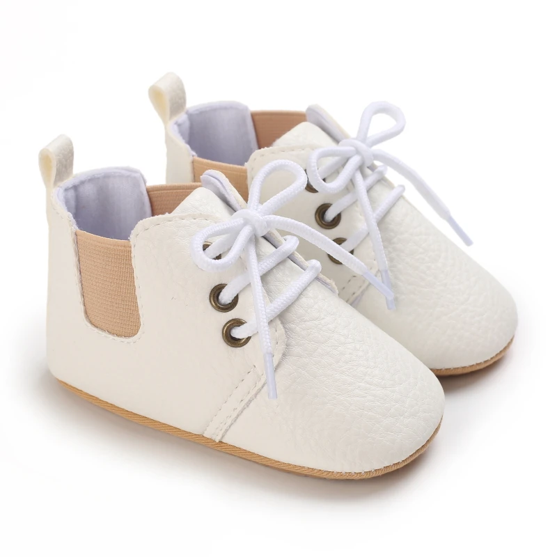 2023New Baby Shoes Retro Leather Boy Girl Shoes Multicolor Toddler Rubber Sole Anti-slip First Walkers Infant Newborn Moccasins 2