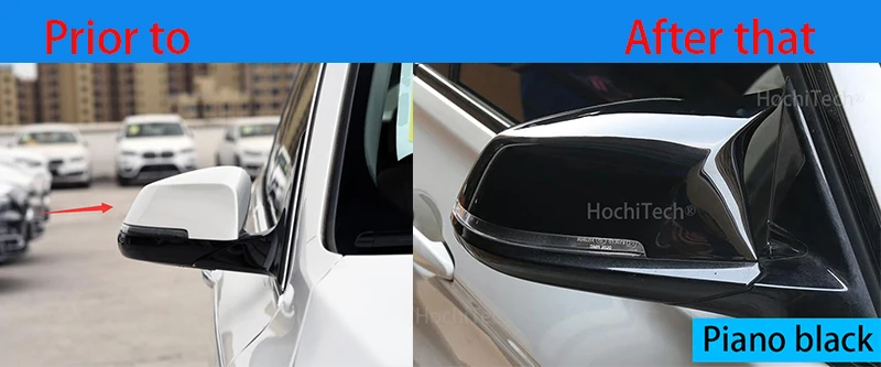 Для BMW 3 серии GT 3GT F34 2013- заменить оригинальное покрытие для зеркала автомобиля M3 M4 внешний вид яркий черный зеркальный чехол