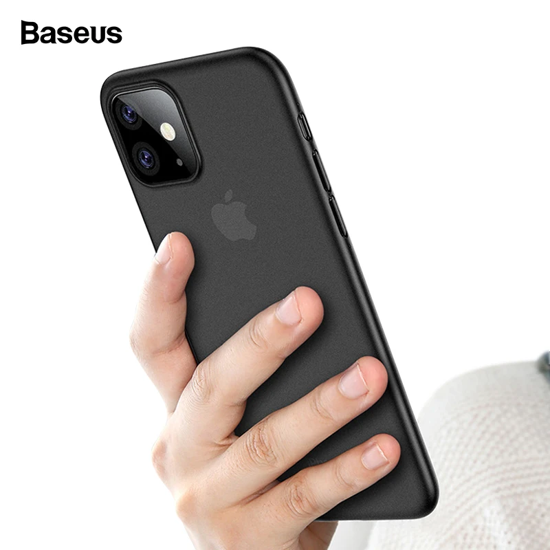 

Baseus Luxury Phone Case For iPhone 11 Pro Max 11Pro Back Cover 0.4mm Ultra Thin Silm PP Coque Fundas For iPhone 11 Pro Max Case Capa