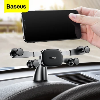 

Baseus Dashboard Car Phone Holder For iPhone 11 X Samsung Huawei Xiaomi Gravity Car Holder For Phone In Car Mount Holder Stand