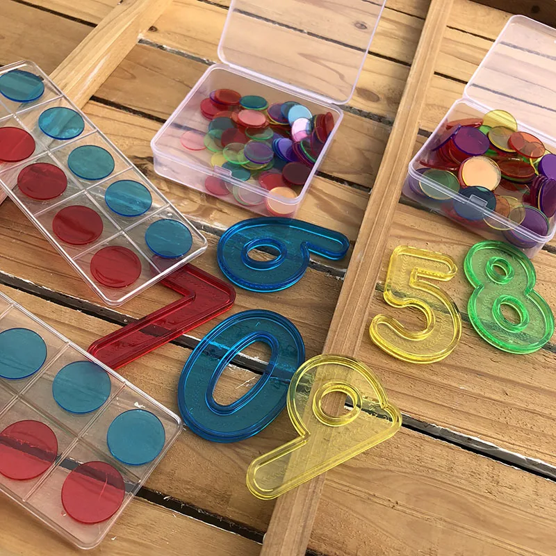 Montessori Number Learning Toy Math Mathematics Teaching Toy 0-9 Number Toys 