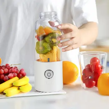 

500ml Juicer Machine USB Charging Blender Mixer Portable Juice Fruit Maker Blender Rechargeable Mini Juice Making Cup Dropship