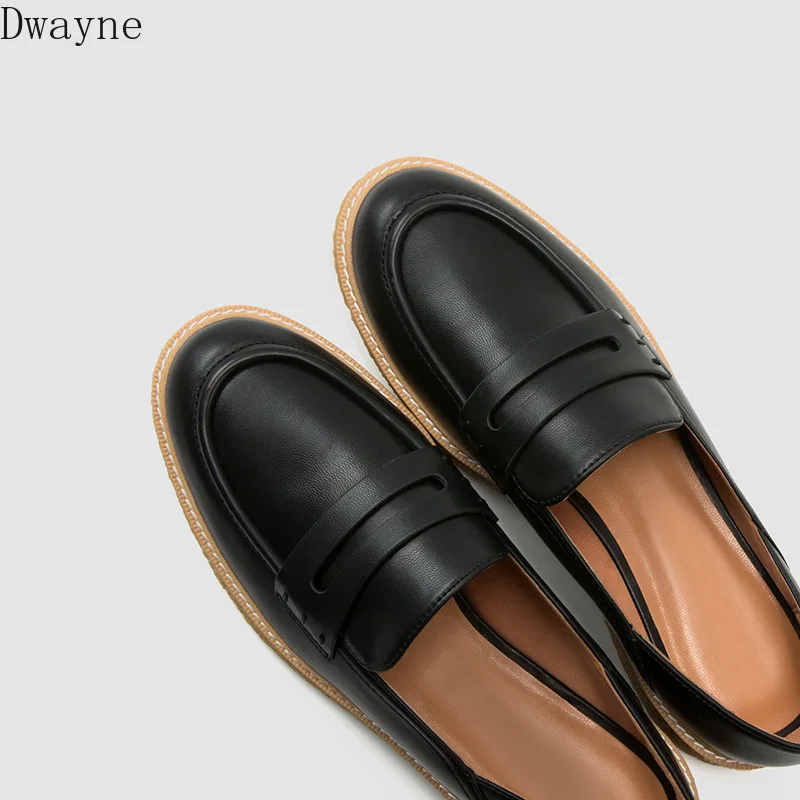 

2019 spring new Lok Fu casual comfort shoes ladies rubber bottom penny loafers