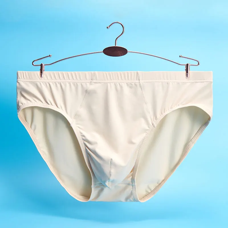 

Men Silky Briefs Underwear Briefs Sexy Solid Color Jockstrap Men Underpants with Low Waist Comfortable Breathable Bikini Briefs
