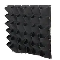 Black 36 holes model Войлочная Вертикальная сеялка настенная сумка для управления корнем#4W - Цвет: Black 36 holes model
