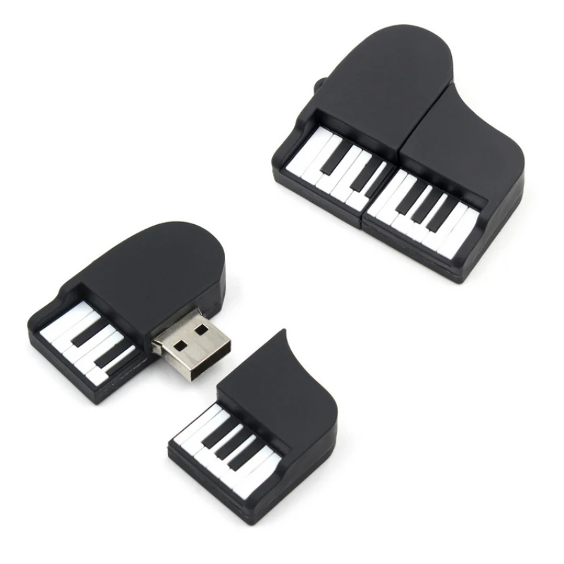 Usb флеш-накопитель с героями мультфильмов, фортепиано, гитара, майка, ручка-накопитель, 4 ГБ, 8 ГБ, 16 ГБ, флешка, 32 ГБ, 64 ГБ, флеш-карта памяти, 128 ГБ, Usb флешка, лучший подарок