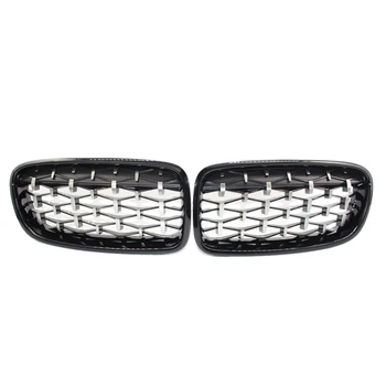 

1 Pair Glossy Mesh Grille Grill Compatible with for Bmw F30 F31 320I 328I 335I 4-Door 2012-2018
