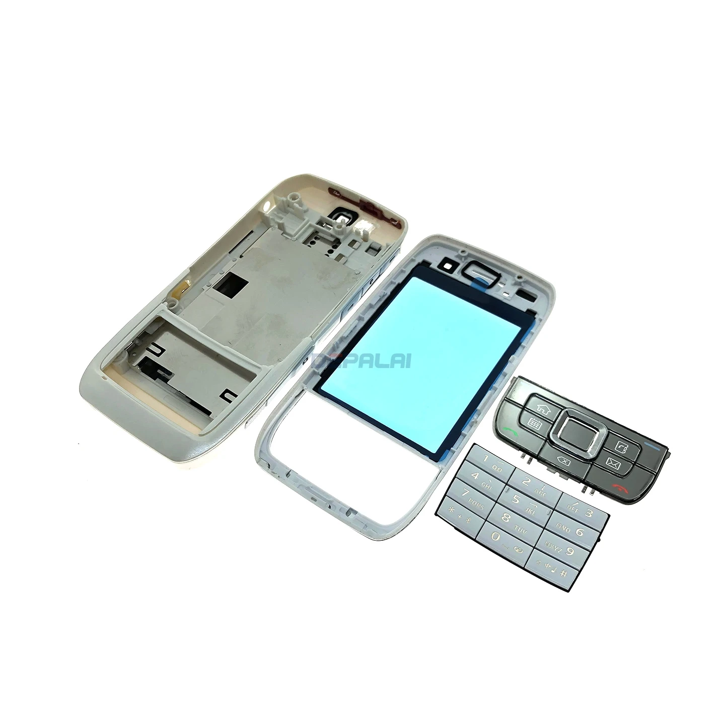 Полная передняя крышка клавиатуры E66 для Nokia задняя аккумулятора