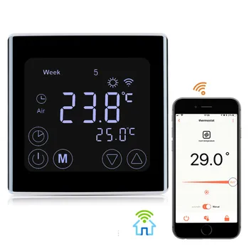 

WIFI Thermostats LCD Touch Screen Temperature Controller Regulator Programming Heating Thermostat Floor Heating Electric Heater
