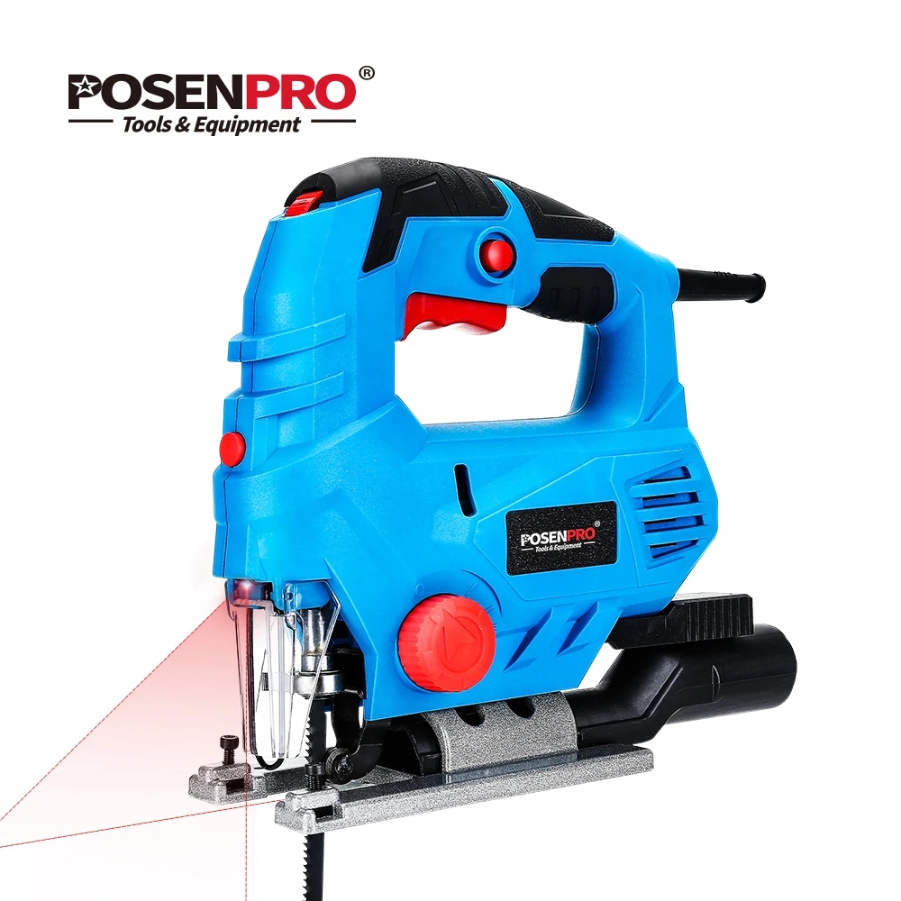 Online POSENPRO 800W Laser Jig Seghe A Velocità Variabile Multifunzionale Jig Seghe Legno Elettrico Seghe Righello di Metallo 2pcs Seghe Lame per la Lavorazione Del Legno