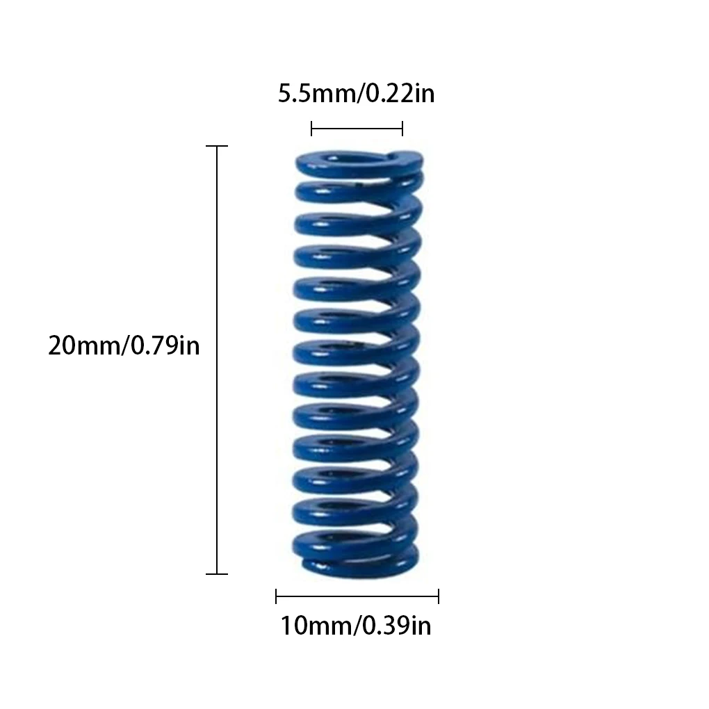 5PCS 3D Printer Heated Bed Leveling Spring Extruder Extrusion Compression Die Spring Replacement for CR-7