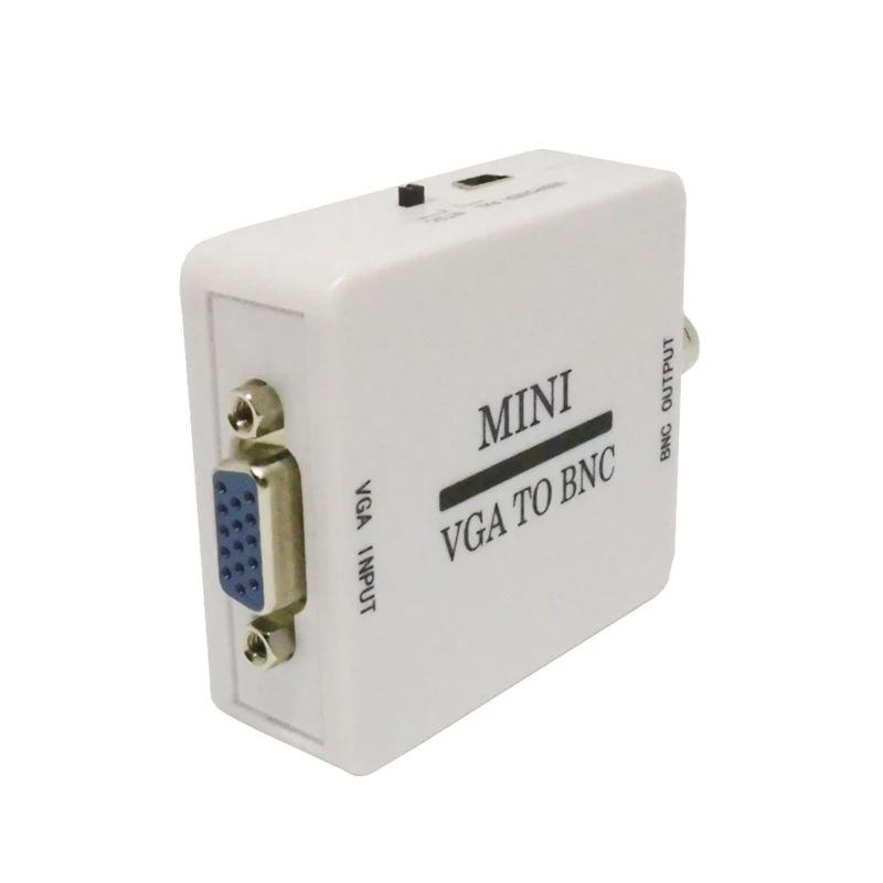 Ams-мини HD VGA к BNC видео конвертер коробка композитный VGA к BNC адаптер Конвертор цифровой коммутатор коробка для HDTV Monito