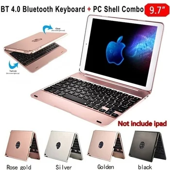 

Slim Wireless Bluetooth Keyboard Foldable Stand Case Full Protective ABS Cover For iPad Air1 Air2 Pro 9.7 iPad 2017 2018 9.7